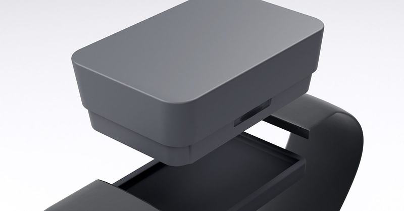 A render of the parametric CadQuery enclosure