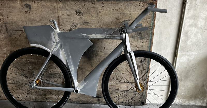 The finished aluminium frame